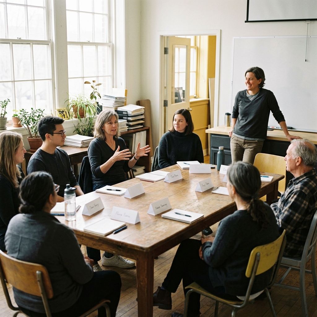 A cohort meeting their AI Coach